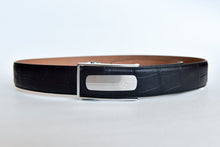 Load image into Gallery viewer, SJKC Automatic Buckle Genuine Leather Belt for Men - Black